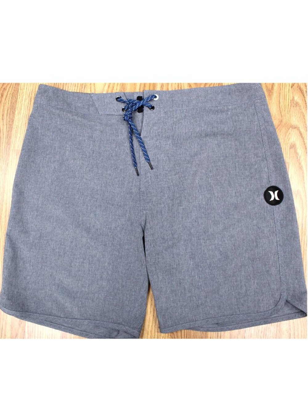 HURLEY UNLINED SWIM SHORTS POLY/SPANDEX GRAY, BLACK & WHITE Sz 32